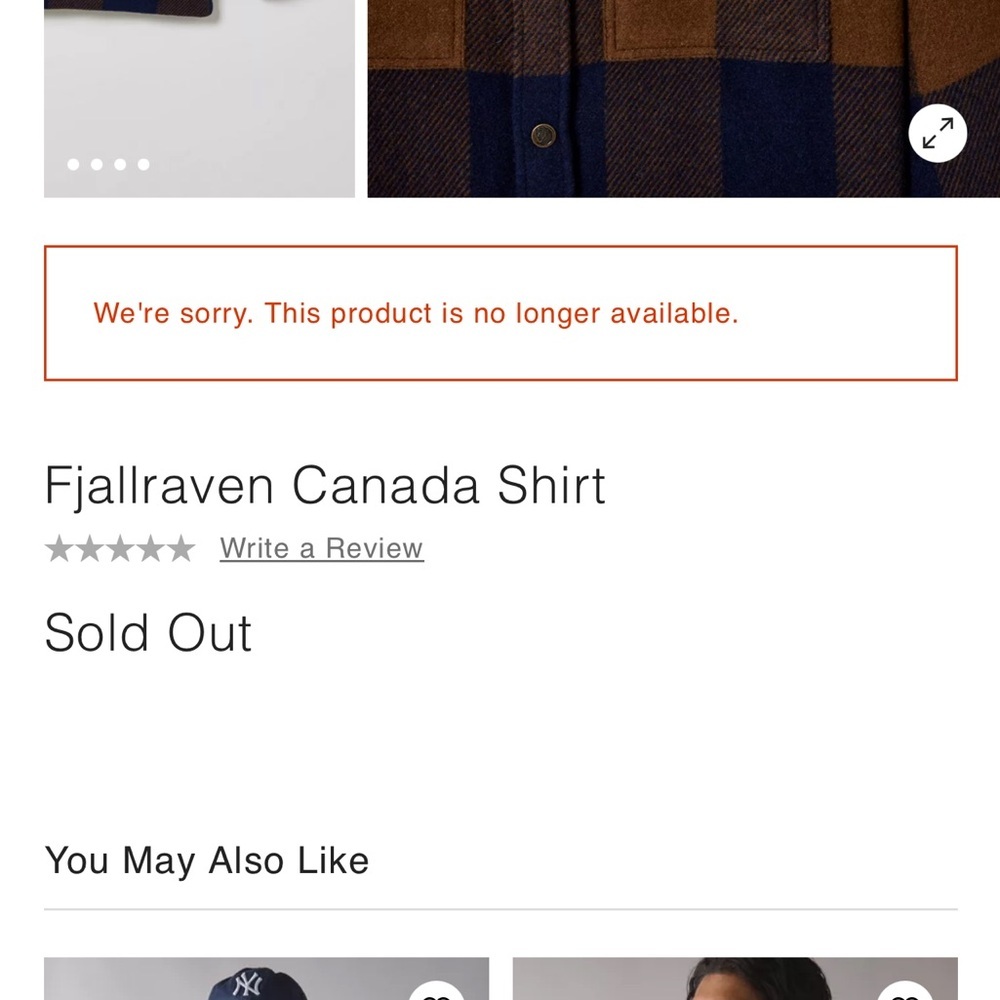 Fjallraven Men’s Brown and Navy Plaid Lightweight Shirt Jacket - Picture 5 of 11